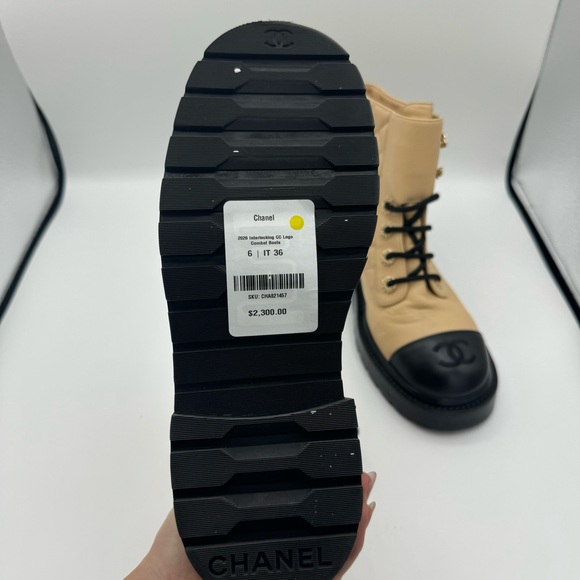 Like New - Chanel Combat Boots - 6.5 - Picture 3 of 3